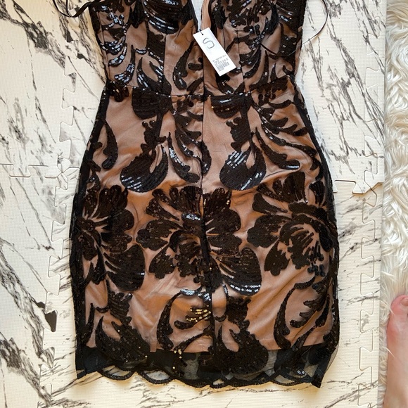 Sequin Overlay Dress - Picture 3 of 5